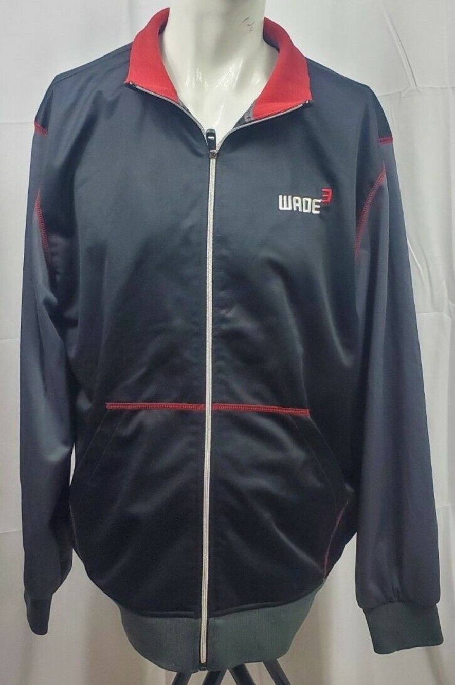 Wade3 Converse Jacket - Dwayne Wade Miami Heat Track Training Jacket - XL